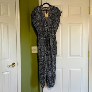 NWT Light Blue Dot-print Jumpsuit